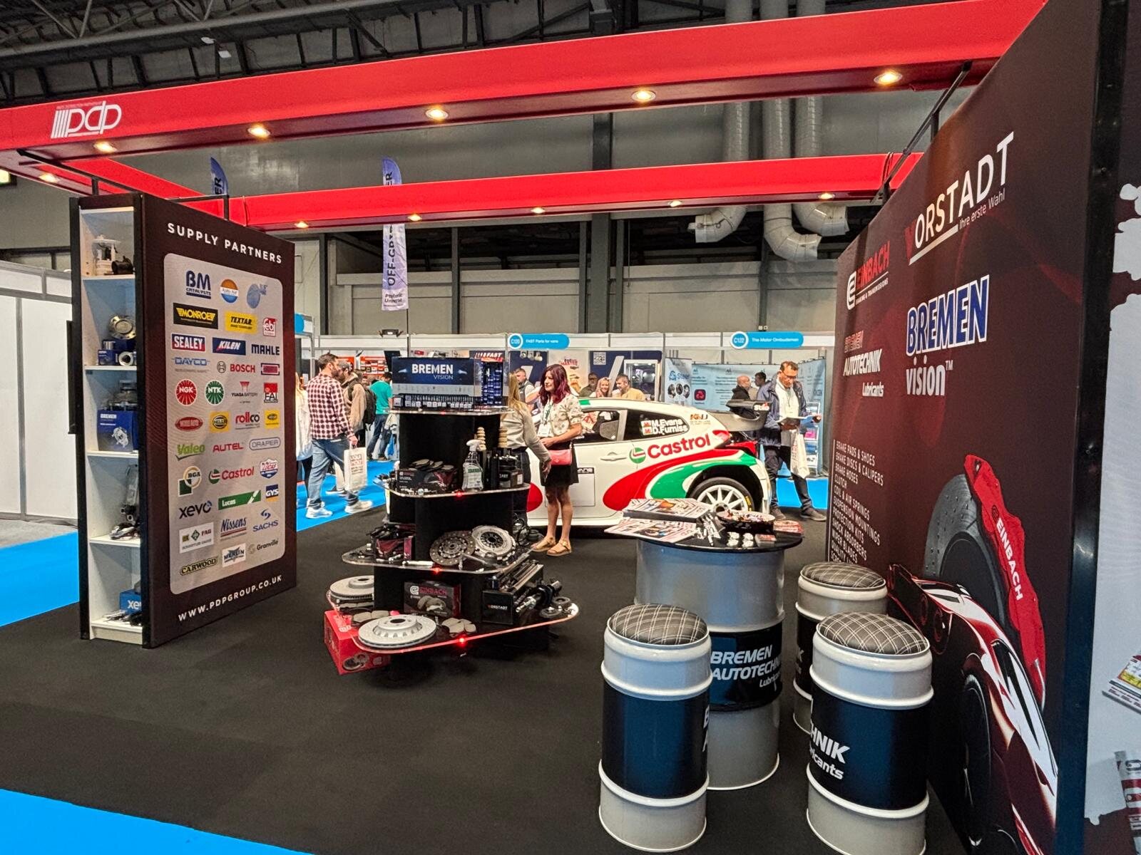 Interior view of the PDP exhibition stand